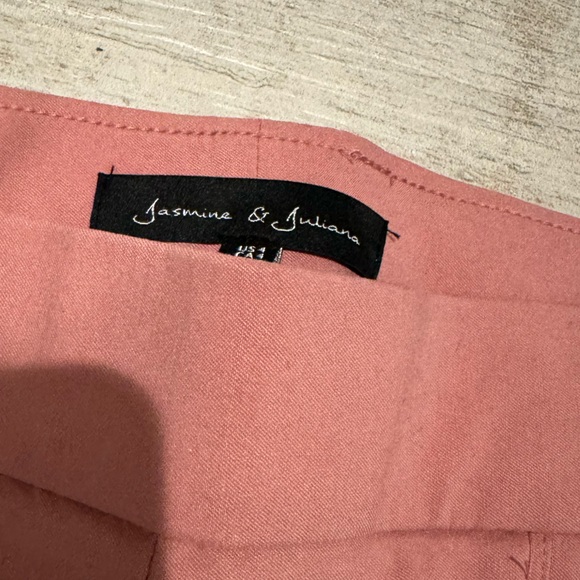 Women’s Pink Slim Fit Pants - Picture 4 of 4